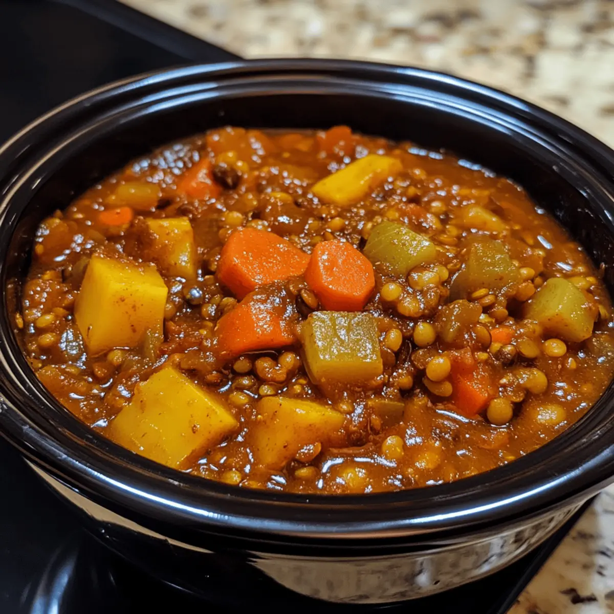 Crockpot Lentil & Vegetable Stew
