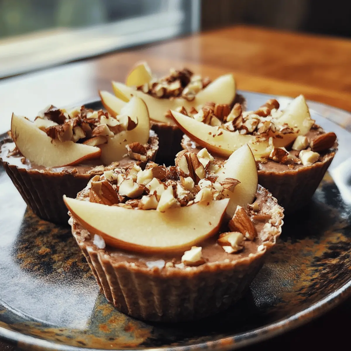 Crunchy Apple & Nut Snack Cups