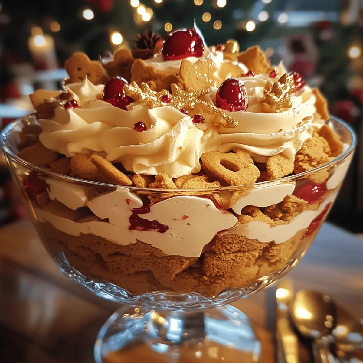 Festive Gingerbread Trifle
