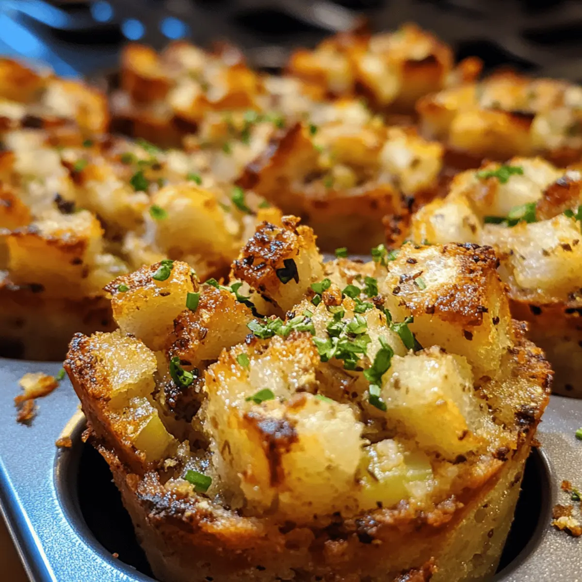 Thanksgiving Savory Stuffing Muffins (No Pork)