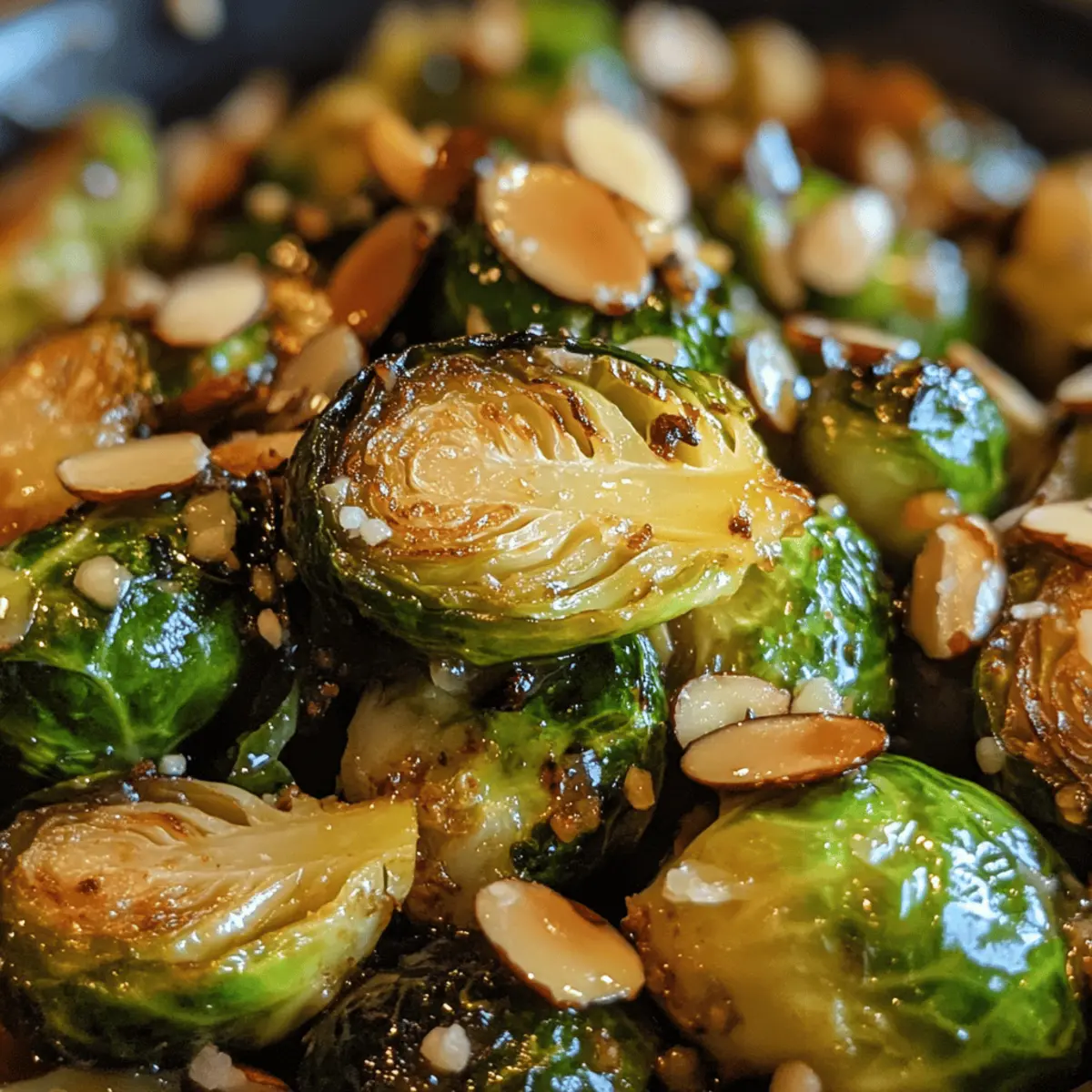 Honey Almond Brussels Sprouts