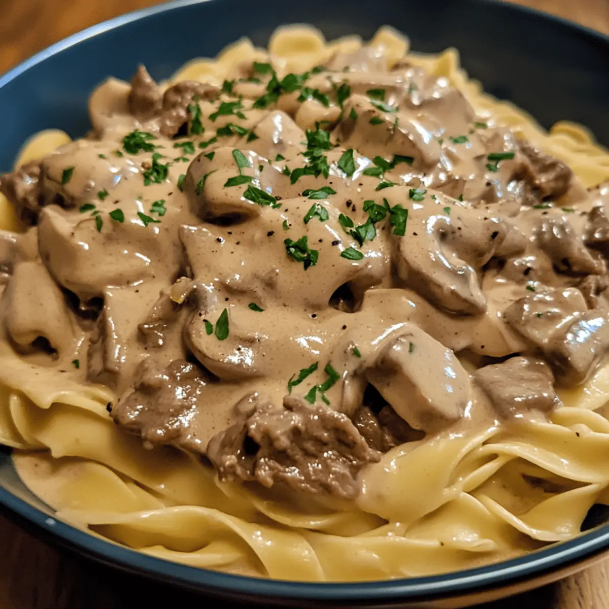 Crockpot Creamy Beef Stroganoff (No Mushrooms)